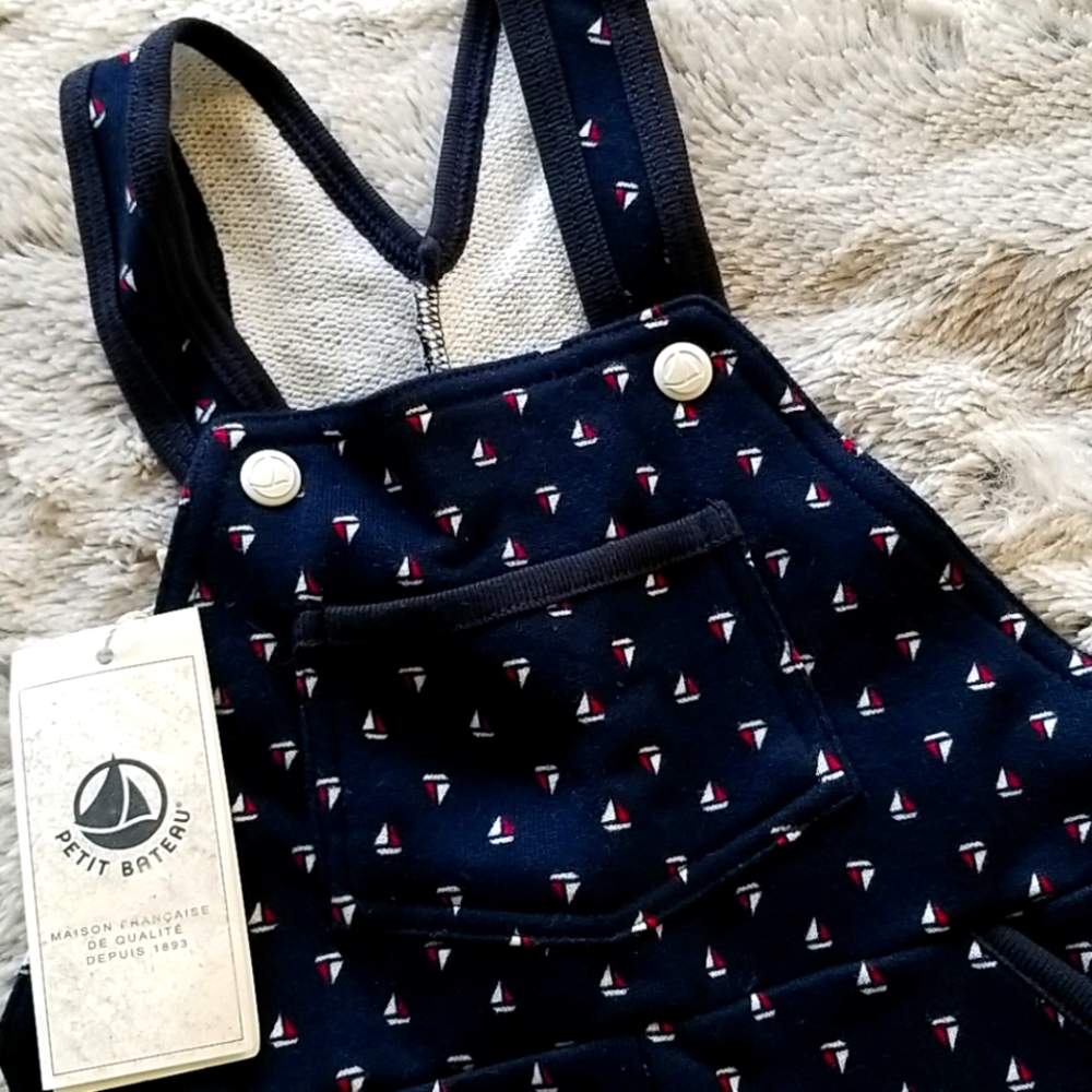 Petit Bateau baby long overalls (18months)